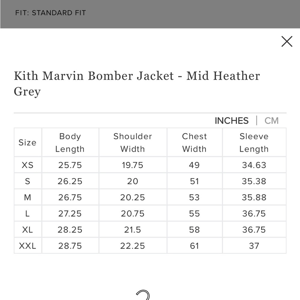 Kith Marvin Bomber Jacket color Heather Grey size Small   ( Runs big size up ) - Picture 9 of 9